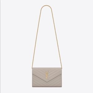 YSL Crossbody Envelope Small Bag in mix matelasse